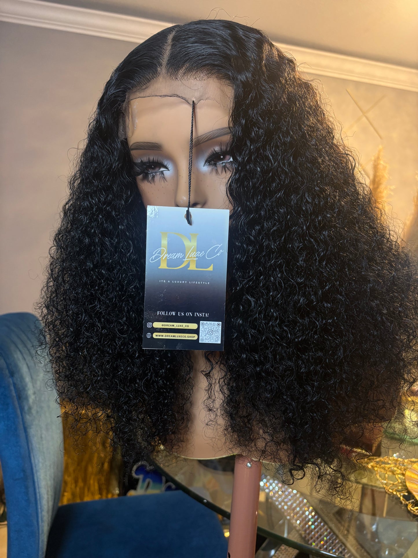 16” Inch Curly HD Lace Wig *Raw Hair * 5x5 closure unit