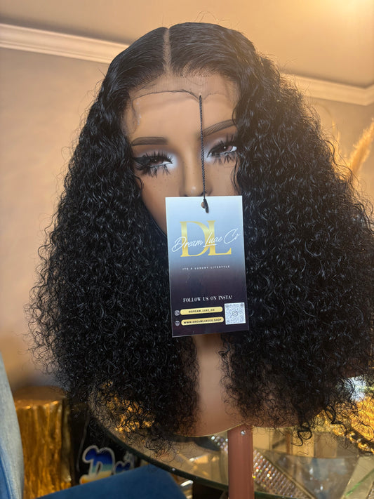 16” Inch Curly HD Lace Wig *Raw Hair * 5x5 closure unit