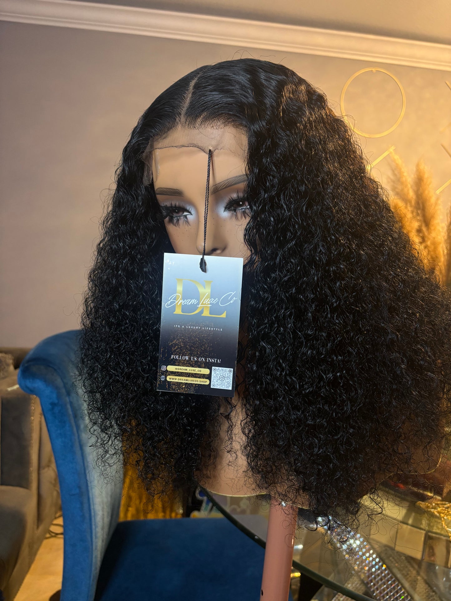 16” Inch Curly HD Lace Wig *Raw Hair * 5x5 closure unit