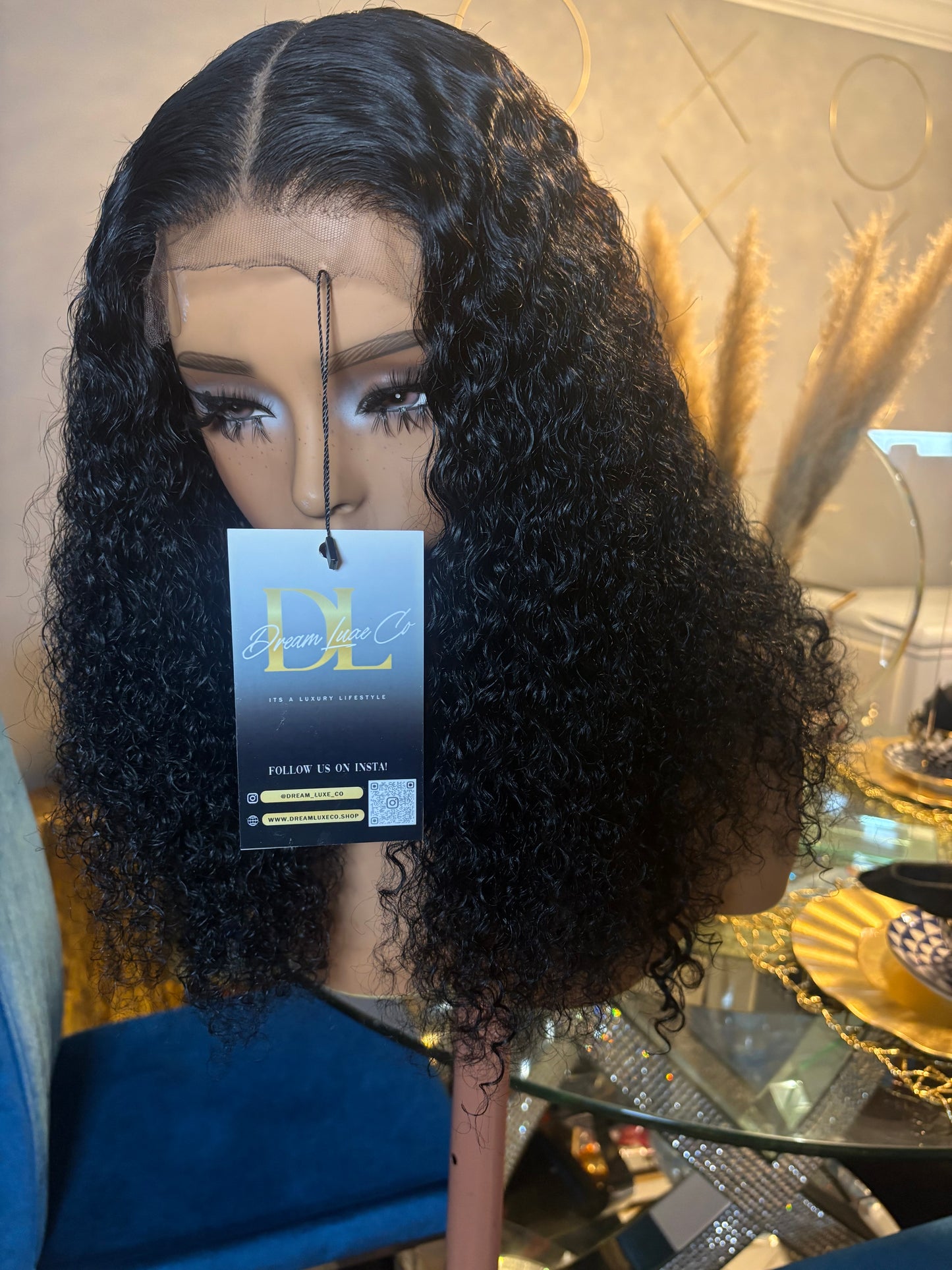 16” Inch Curly HD Lace Wig *Raw Hair * 5x5 closure unit
